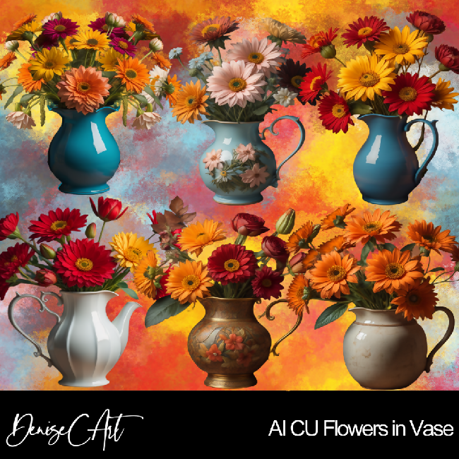 AI CU Flowers in Vase