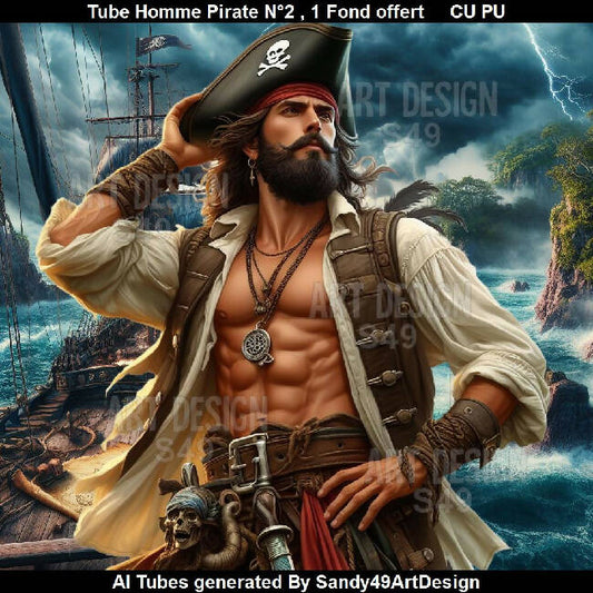 Tube Homme Pirate N°2